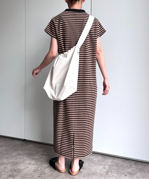 CPCM（シーピーシーエム）の「ワッフルボーダーノースリワンピース（ワンピース・レディース・オフホワイト/カーキ/ベージュ・FREE）」の18枚目の写真