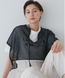 「human woman」 半袖ニット MEDIUM ブラウン レディース human woman 「human woman」 半袖ニット MEDIUM ブラウン
