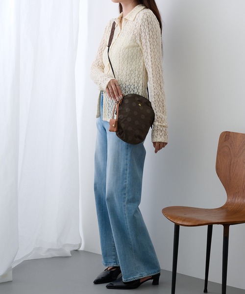 toleur（トーラ）の「【toleur】ナイロンドットミニサコッシュ 11859（ショルダーバッグ・レディース・ブラック/キャメル/カーキ/グレイッシュベージュ/パープル/マスタード/ライトグリーン/アイボリー/ライトグレー/ダークブラウン・FREE）」の16枚目の写真