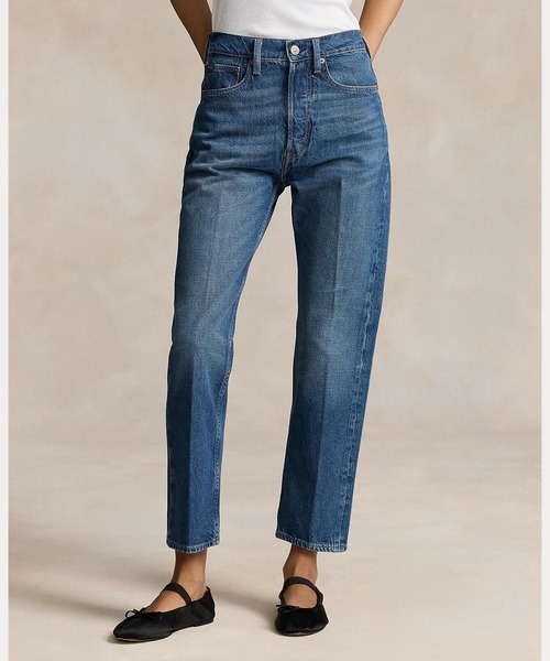 POLO RALPH LAUREN（ポロ ラルフ ローレン）の「ハイライズ リラックスド ストレート クロップ ジーンズ（デニムパンツ・レディース・ブルー・24R/25R/26R/27R/28R/29R）」の5枚目の写真