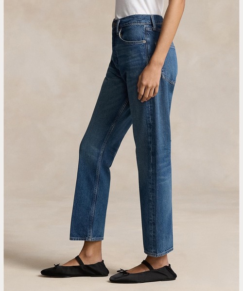 POLO RALPH LAUREN（ポロ ラルフ ローレン）の「ハイライズ リラックスド ストレート クロップ ジーンズ（デニムパンツ・レディース・ブルー・24R/25R/26R/27R/28R/29R）」の6枚目の写真