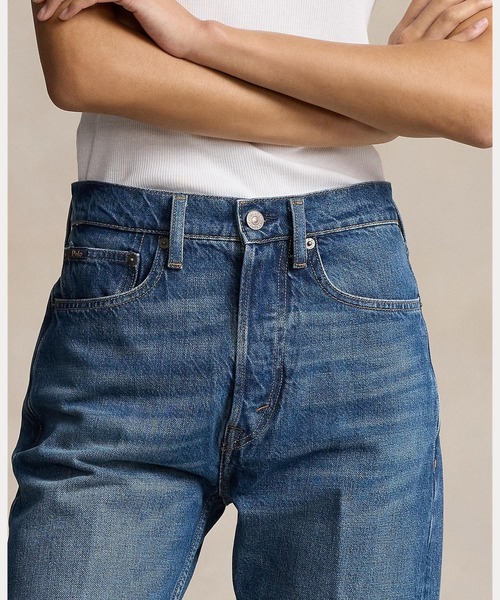 POLO RALPH LAUREN（ポロ ラルフ ローレン）の「ハイライズ リラックスド ストレート クロップ ジーンズ（デニムパンツ・レディース・ブルー・24R/25R/26R/27R/28R/29R）」の8枚目の写真