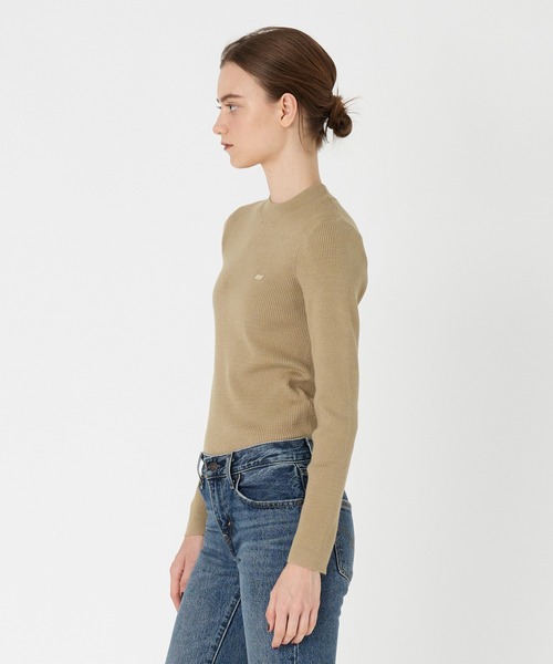 セール】Levi's/リーバイス クルーネック リブニット ベージュ（ニット