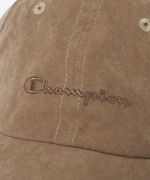 Champion(チャンピオン)の「【Champion(チャンピオン)】ピーチスエードキャップ(キャップ・レディース・アイボリー/ベージュ/チャコール・FREE)」の4枚目の写真