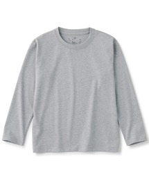 クルーネック長袖Ｔシャツ（無地）（キッズ）