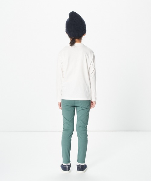 無印良品（ムジルシリョウヒン）の「クルーネック長袖Ｔシャツ（無地）（キッズ）（Tシャツ/カットソー・キッズ・オフホワイト/グレー/ブラック/スモークピンク/チャコールグレー・120/130/140/150/110）」の18枚目の写真
