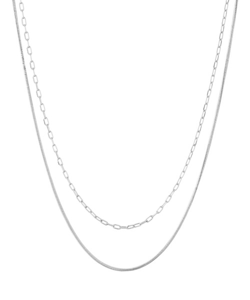 ANEMONE(アネモネ)の「ダブルチェーンネックレス(ネックレス・レディース・ゴールド/シルバー・FREE)」の4枚目の写真