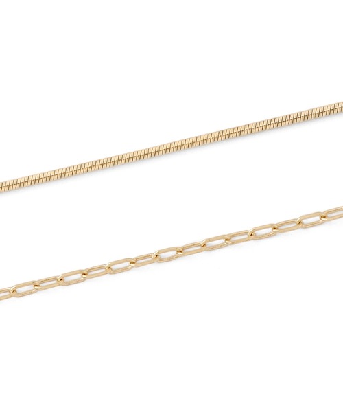 ANEMONE(アネモネ)の「ダブルチェーンネックレス(ネックレス・レディース・ゴールド/シルバー・FREE)」の5枚目の写真