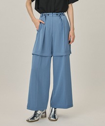 デタッチャブルスリットパンツ