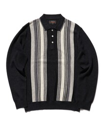 BEAMS PLUS | BEAMS PLUS / ウール ニット ストライプ ポロシャツ(ポロシャツ)