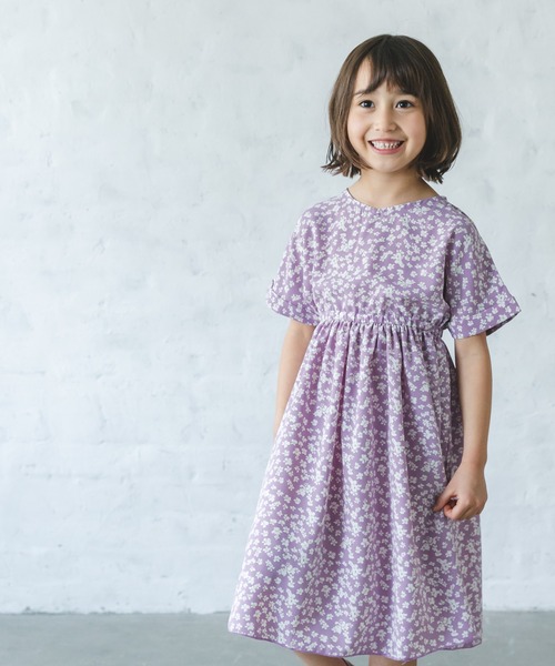 ♡はなママ♡♡familiar 半袖ワンピース 花柄 ♡はなママ♡♡familiar 半袖ワンピース 花柄 ♡はなママ♡