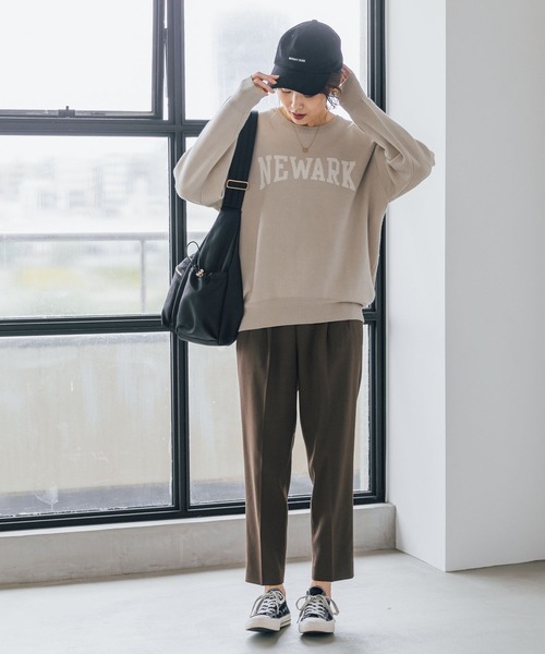 GLOBAL WORK（グローバルワーク）の「メルティロゴプルオーバー/906664（ニット/セーター・レディース・グレー系その他2/ネイビー系/ベージュ系その他/ベージュ系その他4/ホワイト系その他/グレー系その他・LARGE/MEDIUM）」の13枚目の写真