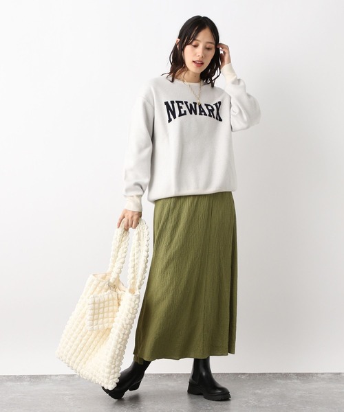 GLOBAL WORK（グローバルワーク）の「メルティロゴプルオーバー/906664（ニット/セーター・レディース・グレー系その他2/ネイビー系/ベージュ系その他/ベージュ系その他4/ホワイト系その他/グレー系その他・LARGE/MEDIUM）」の19枚目の写真