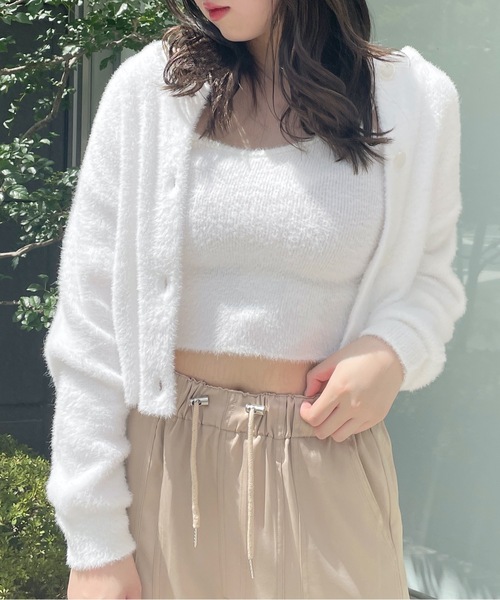 one way（ワンウェイ）の「フェザーキャミソール（キャミソール・レディース・ホワイト/レッド/ブラック/グレー/ピンク/ブルー・FREE）」の14枚目の写真