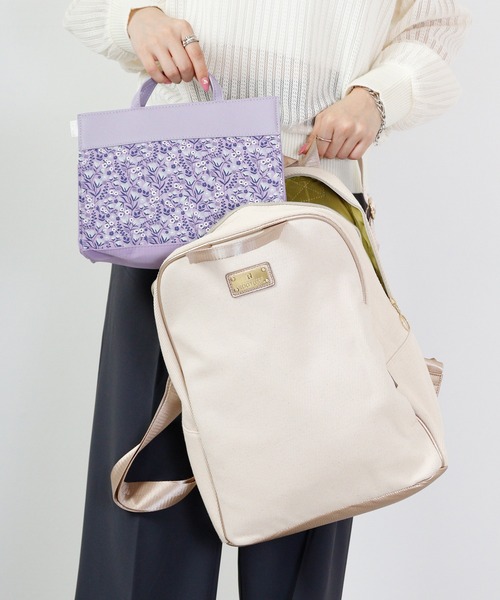 ROOTOTE（ルートート）の「ROOTOTE　コットンキャンバスバックパック＆トートバック（バックパック/リュック・メンズ・アイボリー/ブラック/カーキ・FREE）」の2枚目の写真