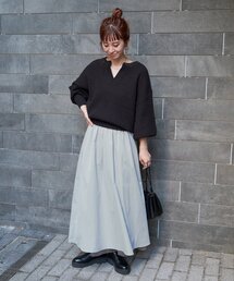 B.C STOCK（ベーセーストック）の「マルチWAYチュールスカート ニット  