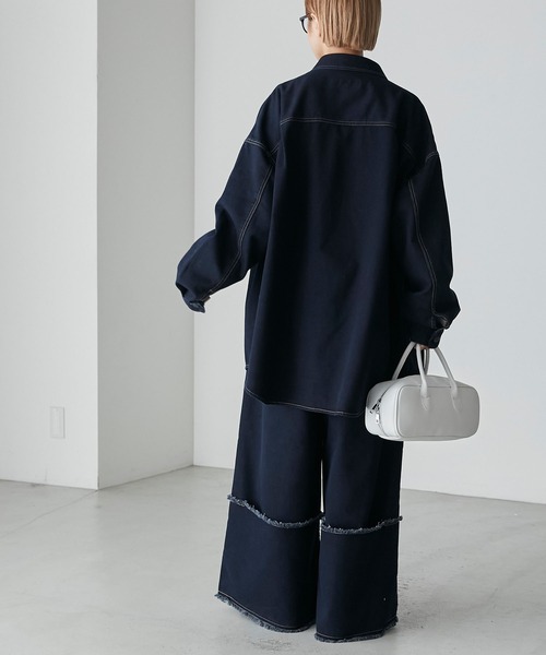 forksy.（フォルクシー）の「【forksy.】ワイドレッグロールアップ