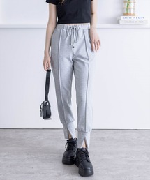 clear | 裾スリットピンタックイージースウェットパンツ[低身長用サイズ有]≪2024SS≫(スウェットパンツ)