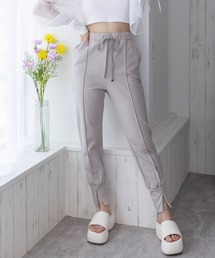 clear | 裾スリットピンタックイージースウェットパンツ[低身長用サイズ有]≪2024AW≫(スウェットパンツ)