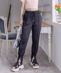 clear | 裾スリットピンタックイージースウェットパンツ[低身長用サイズ有]≪2024SS≫(スウェットパンツ)