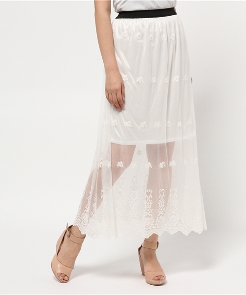 Chico（チコ）の「アソートマキシスカート（スカート・レディース・カーキ/その他18/ホワイト・FREE）」の5枚目の写真