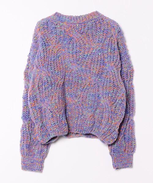 ULEULA（ウルア）の「モールミックスボリュームニット（ニット/セーター・レディース・パープル/オレンジ/イエロー・FREE）」の12枚目の写真