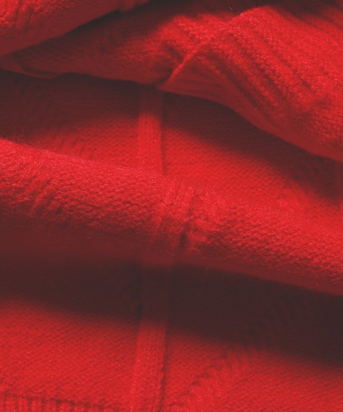 ROOPTOKYO(ループトウキョウ)の「カラフルパッチワークニットカーディガン(カーディガン/ボレロ・レディース・ホワイト/ピンク/レッド・FREE)」の12枚目の写真