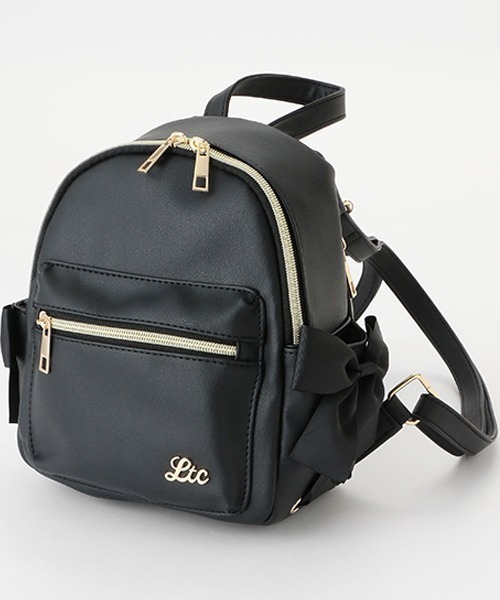 LOVETOXIC（ラブトキシック）の「レースアップミニリュック（バックパック/リュック・キッズ・ブラック/サックスブルー/アイボリー・FREE）」の3枚目の写真