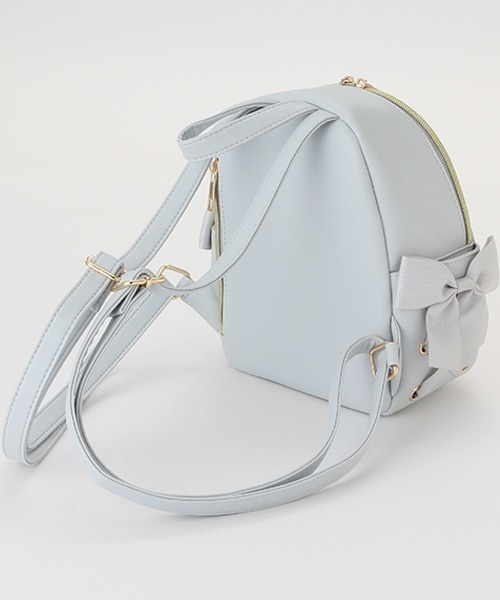 LOVETOXIC（ラブトキシック）の「レースアップミニリュック（バックパック/リュック・キッズ・ブラック/サックスブルー/アイボリー・FREE）」の6枚目の写真