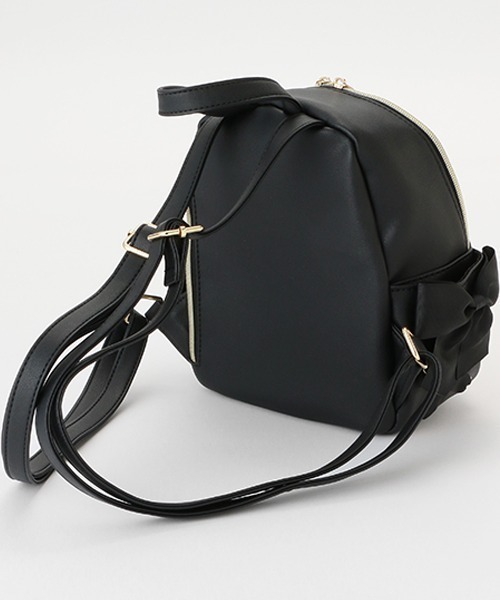 LOVETOXIC（ラブトキシック）の「レースアップミニリュック（バックパック/リュック・キッズ・ブラック/サックスブルー/アイボリー・FREE）」の7枚目の写真