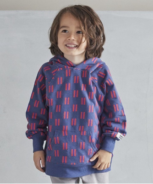 HOGAN RANCH WEAR(ホーガンランチウエア)の「ソウガラパーカー(80~130cm)(パーカー・キッズ・ネイビー/ベージュ/オフホワイト・100/90/110/95/80/130/120)」の1枚目の写真