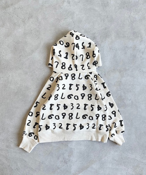 HOGAN RANCH WEAR(ホーガンランチウエア)の「ソウガラパーカー(80~130cm)(パーカー・キッズ・ネイビー/ベージュ/オフホワイト・100/90/110/95/80/130/120)」の4枚目の写真