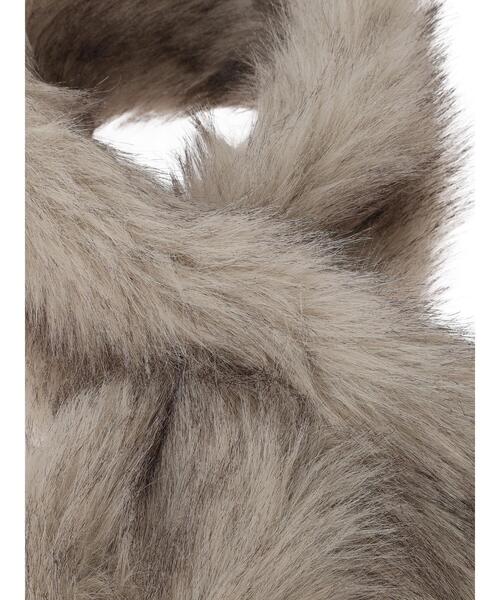 earth music&ecology(アースミュージックアンドエコロジー)の「ファーティペット(ストール/ショール・レディース・アイボリー/ベージュ・FREE)」の10枚目の写真