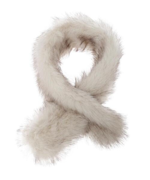 earth music&ecology(アースミュージックアンドエコロジー)の「ファーティペット(ストール/ショール・レディース・アイボリー/ベージュ・FREE)」の13枚目の写真