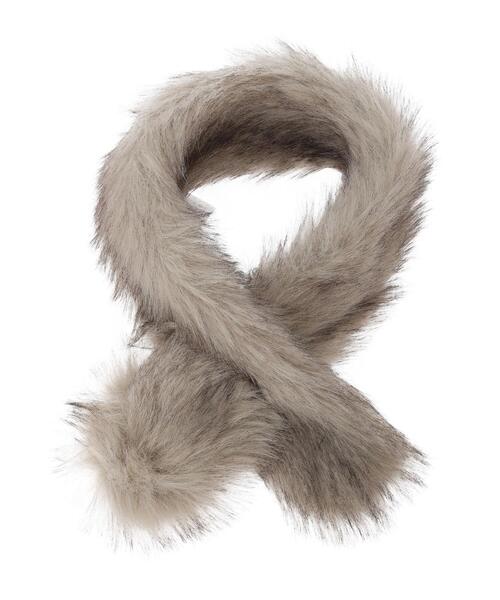 earth music&ecology(アースミュージックアンドエコロジー)の「ファーティペット(ストール/ショール・レディース・アイボリー/ベージュ・FREE)」の14枚目の写真