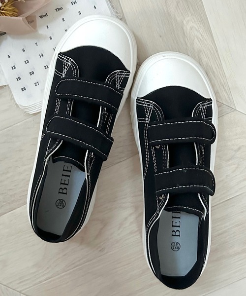 Cham.(チャム)の「ダブルベルトキャンバススニーカー(スニーカー・レディース・レッド/ベージュ/ブラック・23.5/24/24.5/22.5/23)」の21枚目の写真