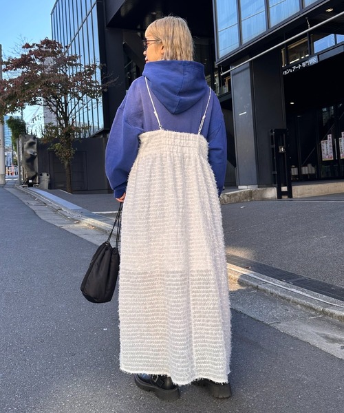 CIAOPANIC（チャオパニック）の「【2サイズ展開】フリンジシアーキャミワンピース（ワンピース・レディース・ホワイト/ブラウン/ブラック・0/1）」の6枚目の写真