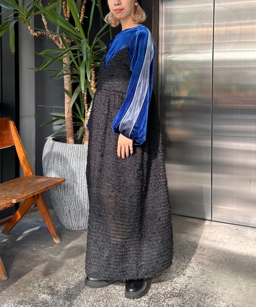 CIAOPANIC（チャオパニック）の「【2サイズ展開】フリンジシアーキャミワンピース（ワンピース・レディース・ホワイト/ブラウン/ブラック・0/1）」の21枚目の写真