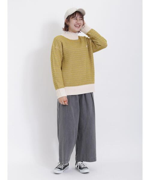 Samansa Mos2（サマンサ モスモス）の「シャーリングレース切替ブラウス（シャツ/ブラウス・レディース・モカ/ネイビー/キナリ/オフホワイト・F）」の19枚目の写真