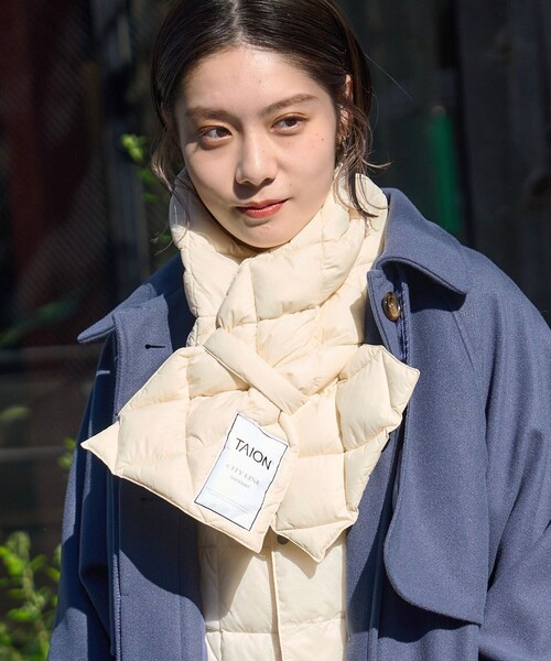 TAION（タイオン）の「TAION/タイオン CITY DOWN SCARF/ダウン
