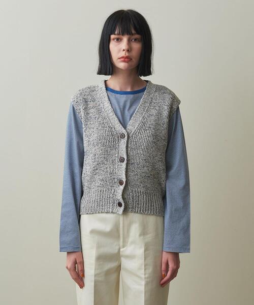 Steven Alan>メランジ テープヤーン ニット ベスト(ベスト Steven Alan>メランジ テープヤーン ニット ベスト(ベスト