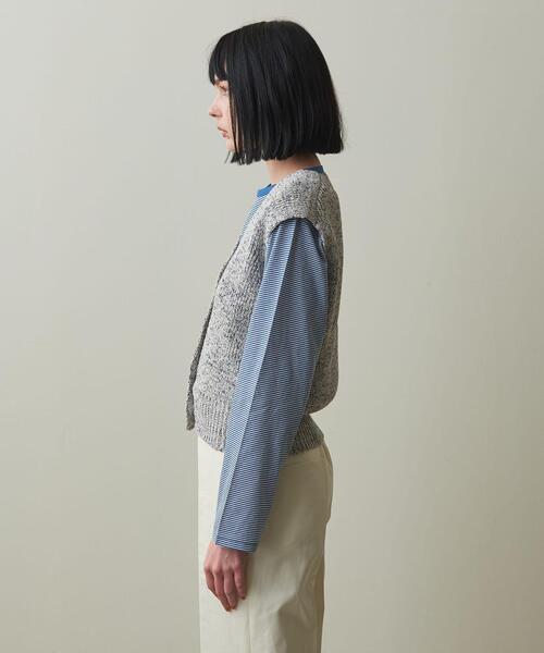 Steven Alan(スティーブンアラン)の「<Steven Alan>メランジ テープヤーン ニット ベスト(ベスト・レディース・イエロー/オフホワイト・FREE)」の12枚目の写真