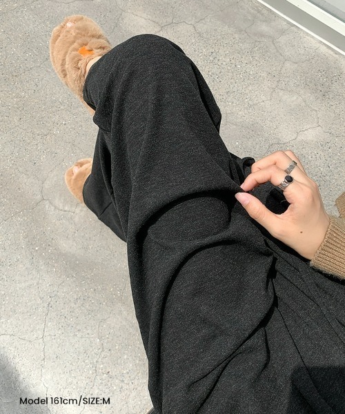 SEU(エスイーユー)の「レディースハイウエストゴムストレートワイドパンツ(その他パンツ・レディース・チャコール/ベージュ/グレー/ブラック・M/L)」の15枚目の写真