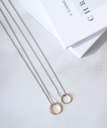 FUNALIVE | JON 『２点セット』リングチェーンペアネックレス　ステンレス(ネックレス)