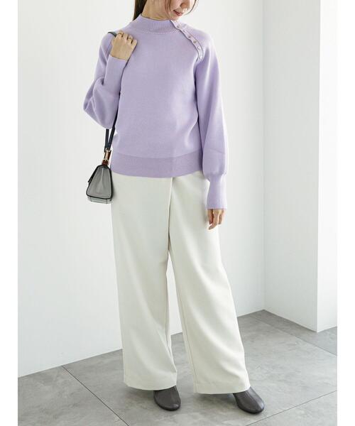 Te chichi（テチチ）の「アシンメトリーラップワイドパンツ（その他パンツ・レディース・オフホワイト/カーキ/ネイビー・S/M）」の12枚目の写真