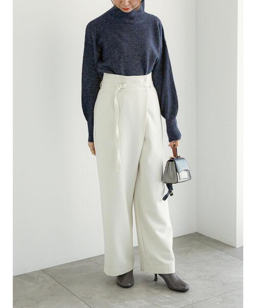 Te chichi（テチチ）の「アシンメトリーラップワイドパンツ（その他パンツ・レディース・オフホワイト/カーキ/ネイビー・S/M）」の21枚目の写真