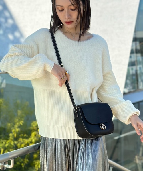 deux amour（ドゥーザムール）の「ファ‐ニットトップス（Tシャツ/カットソー・レディース・ブラック/ベージュ/ホワイト・FREE）」の8枚目の写真