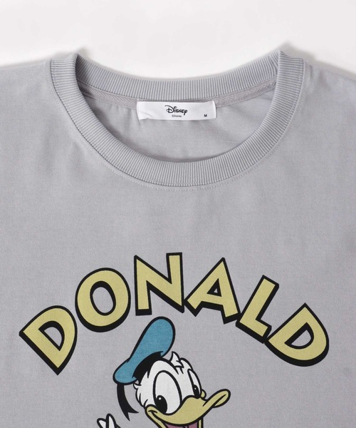 Disney(ディズニー)の「Disney(ディズニー)MICKEYミッキーフレンズキャラクタープリントビッグシルエット半袖Tシャツ レディース/プルオーバートップス(Tシャツ/カットソー・レディース・ライトグレー/オレンジ/ブルー/ラベンダー・L/M)」の10枚目の写真