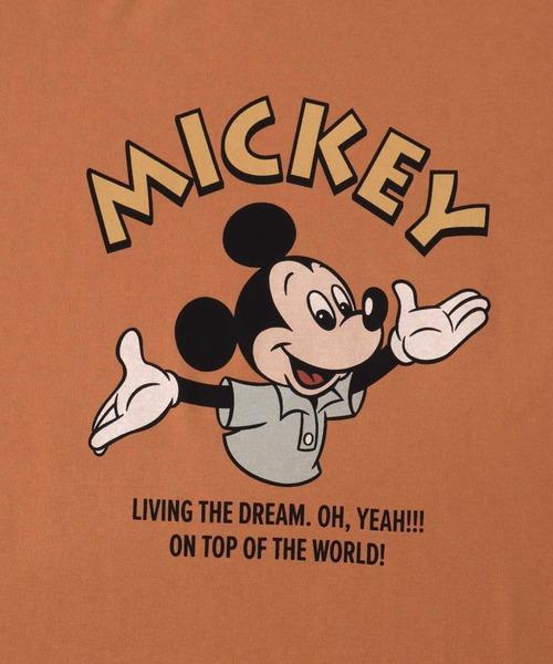 Disney(ディズニー)の「Disney(ディズニー)MICKEYミッキーフレンズキャラクタープリントビッグシルエット半袖Tシャツ レディース/プルオーバートップス(Tシャツ/カットソー・レディース・ライトグレー/オレンジ/ブルー/ラベンダー・L/M)」の8枚目の写真