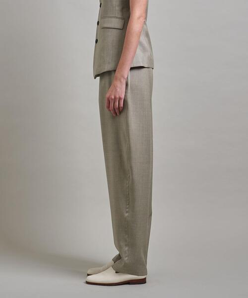 LOEFF ロエフ ボンタン パンツ ポリエステル ベージュ LOEFF(ロエフ)の「<LOEFF>ギャバ ボンタンパンツ(その他